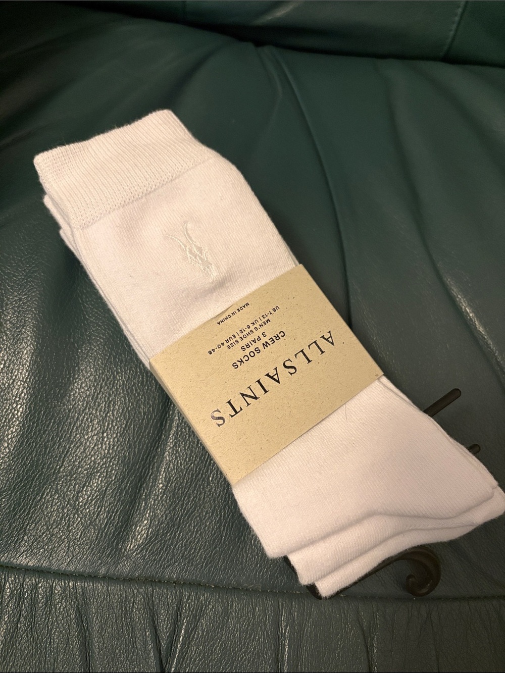 NWT All Saints Crew Socks